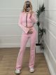 Zipper Stripes Set/Pink