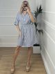 Shirt Dress/Blue