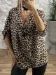 Zipper ButtonSleeves Top/An-Big Leo