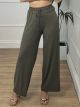 Wide Leg Soft Elastic Pants/Khaki