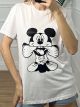 GLOW B&W Mickey T-shirt/RoundNeck