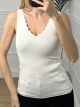 Knitted Classic ZicZac Top/White