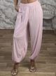 Viscose Summer Pants-26512/Pink