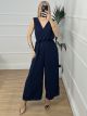 Belt Ve Jumpsuit/Dark Blue