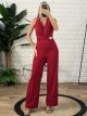 Jumpsuit Side Metal-6178/Red