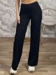 Rip Highwaist Pants-7856/Black
