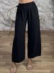 Wide Viscose Pants/Black