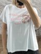 S Strassed Letter Cotton T-Shirt-6416/Pink