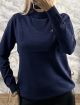 Viscose Knitted Top-2375/Dark Blue