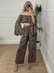 Animal Print Cropped Set/Leo1