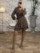 Mini Muslin Animal Print Dress-3045/Meander