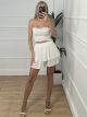 Skort Set-6039/White