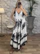 Viscose Dress-1090/White