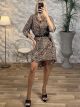 Mini Tunic Belt Dress-ANIMAL/Leo-Small