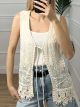 Cotton BOHO Vest-79/Beige