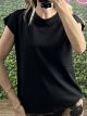 Viscose Sleeveless Top-1670/Black