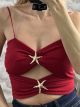 GoldStarfish Rip Top/Red