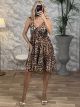 Silk Mini Dress Animal-2515/Ecai