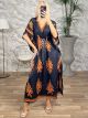 Sea Dress-7271/Black&Orange