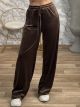 Velvet Wide SweatPants/Chocolat