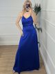 Maxi Elastic Dress/Blue Royal