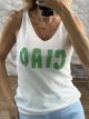Knitted Sleeveless Top-25086/Green Ciao