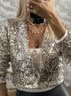 Gold Sequins Cardigan