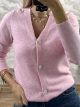 Strass Buttons Cardigan NEW/Pink