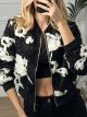 Tulle Floral Jacket/Black