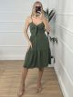 Casual Bow Dress/Khaki