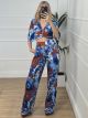 Glow Floral Wide Sleeves Set