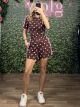 Polka Dot&Stripes Shorts Set/Chocolat