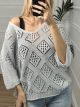 Lurex Loose Top/Silver