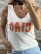Knitted Sleeveless Top-25086/Orange Ciao