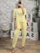 Casual Cotton Asymmetrical Set NEW/Yellow