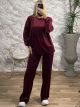 Velvet RN Set-3115/Dark Burgundy