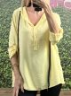 Hooded Blouse-Shirt/Yellow