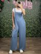Viscose Overalls Wide Leg Set/Ciel