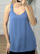 Oversized Back Top/Indigo