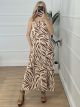 Glow Zebra Maxi Dress