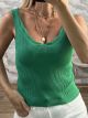 Knitted Waves Top/Green