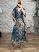 Beach Boho Dress-2001/Petrol
