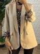 Σακάκι Leopard Lining-3066/Ecru