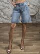 Ombre Strassed Denim Pants-3613/Blue
