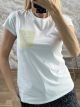 Pocket Strassed Cotton T-Shirt-5256/Yellow Pocket