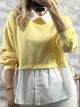 Soft Shirt Layers Sweatshirt/Yellow