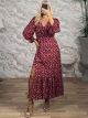 Ruffled Buttons Maxi Dress-3395/N6
