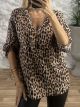 Zipper ButtonSleeves Top/An-Dark Leo
