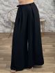 Viscose Wide Pants/Black