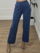 Highwaist Pants-6606/Dark Blue